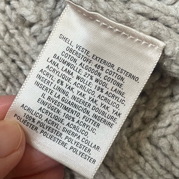 Anthropologie Sleeping on Snow Cowgirl Sherpa Cardigan Sweater Jacket cabincore - Picture 13 of 13